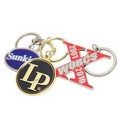 2" Custom Soft Enamel Single Sided Key Chain